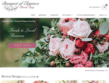 Tablet Screenshot of bouquetofelegance.com